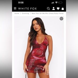 White Fox Best Part of Me Ruby Minidress